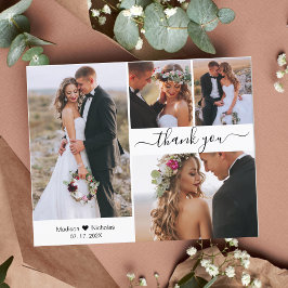 予算4フォトコラージュ結婚の感謝のスクリプト チラシ