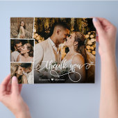 予算4フォトコラージュ結婚の感謝のスクリプト チラシ (手)