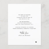 予算4フォト結婚コラージュ感謝していの チラシ (裏面)