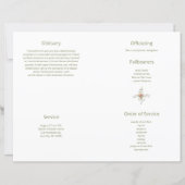 予算4ページのツリーフローラ葬儀プログラム (裏面)