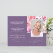 予算4ページのフローラ牡丹の葬儀プログラム (スタンド正面)