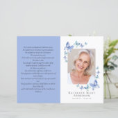 予算4ページのミニマリスト葬儀プログラム (スタンド正面)