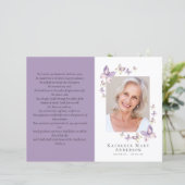 予算4ページのミニマリスト葬儀プログラム (スタンド正面)