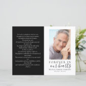 予算4ページのミニマリスト葬儀プログラム (スタンド正面)