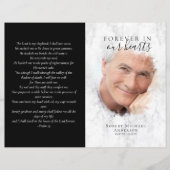 予算4ページ大理石葬式プログラム (正面)