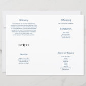 予算4ページ軍隊愛国的葬儀プログラム (裏面)