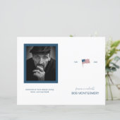 予算4ページ軍隊愛国的葬儀プログラム (スタンド正面)