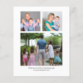 予算4写真コラージュ家族クリスマスの挨拶 (裏面)