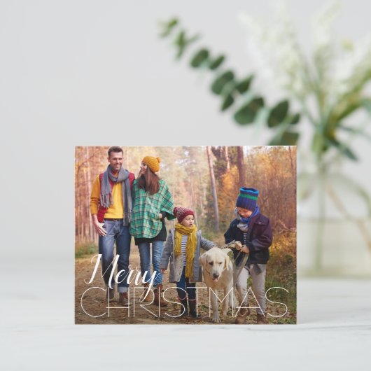 予算4写真メリークリスマスカード (スタンド正面)
