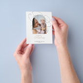 予算4写真メリークリスマスホリデーカード チラシ (手)