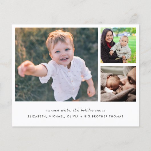 予算4写真メリークリスマス誕生のお知らせ (裏面)