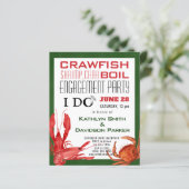 予算4写真婚約シーフードパーティの招待状 (スタンド正面)