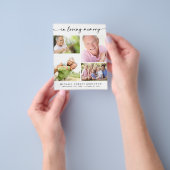 予算4枚の写真葬儀 チラシ (手)