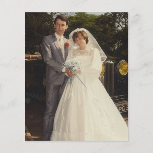 予算40周年記念パーティー写真招待状 (裏面)