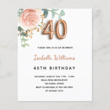 予算40th誕生日バラ金ゴールドユーカリフローラ