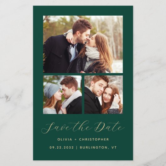 予算4-Photo Collage Green日付の保存 (正面)