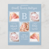 予算5エレガントフォトコラージュ男の赤ちゃんありがとうございました (正面)