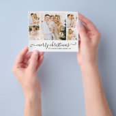 予算5フォトコラージクリスマスホリデーフライヤー チラシ (手)