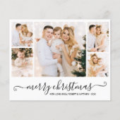 予算5フォトコラージクリスマスホリデーフライヤー チラシ (正面)