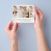 予算5フォトコラージクリスマスホリデーフライヤー チラシ (手)