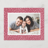 予算5フォトレッドスクリプトクリスマスホリデーカード (裏面)