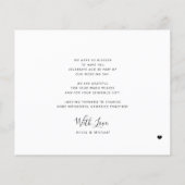 予算5写真モダンコラージュ結婚の感謝していあなた チラシ (裏面)