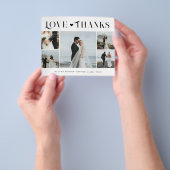 予算5写真モダンコラージュ結婚の感謝していあなた チラシ (手)