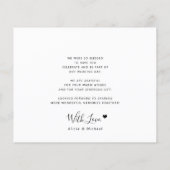 予算5写真モダンコラージュ結婚の感謝していあなた チラシ (裏面)