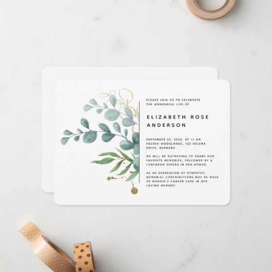 予算5時間365日のお祝いの生活招待状 ノートカード (正面/裏面インサイチュ)