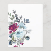 予算50と素晴らしいフローラ誕生日の招待状 チラシ (裏面)