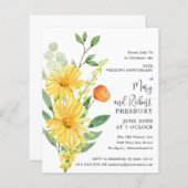 予算50周年記念イエローフローラ招待状 (正面/裏面)