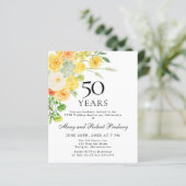 予算50周年記念イエローフローラ招待状 (スタンド正面)