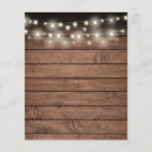 予算50周年記念グリーン素朴リー招待状 (裏面)