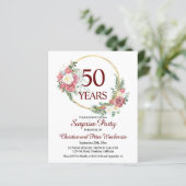 予算50周年記念パーティの招待状 (スタンド正面)
