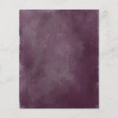 予算50周年記念招待状パープルピンクフローラ (裏面)