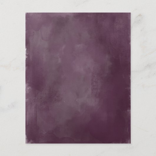 予算50周年記念招待状パープルピンクフローラ (裏面)