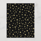 予算50周年記念招待状- Black & Gol チラシ (裏面)