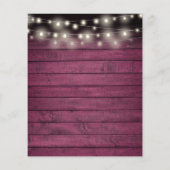 予算50周年記念素朴金ゴールドハート招待状 (裏面)