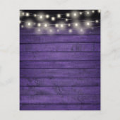 予算50周年記念素朴金ゴールドハート招待状 (裏面)