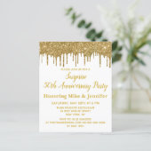 予算50thサプライズパーティー記念日招待状 (スタンド正面)