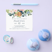 予算50thフローラ誕生日パーティーへの招待 チラシ (シングル)