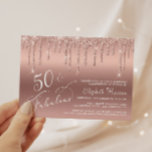 予算50th誕生日グリッターバラ金ゴールド招待状<br><div class="desc">バラ金ゴールドの背景に対して白いスクリプトでフレンドリー50エレガントとファブラス書の50歳の誕生日パーティーの招待をシックで予算50歳のパーティーの招待とバラの金ゴールドのグリッターが落ち込んでスタイリッシュのと。彼女の名前とパーティー詳細でパーソナライズできる。この予算セミグロス紙は写真紙に似ている。より大きな5x7伝統的カードのストック版も利用可能（リンクにメッセージus）。</div>