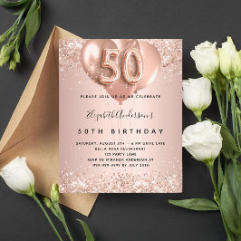 予算50th誕生日バラ金ゴールドバルーンへの招待