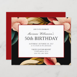 予算50th誕生日フェミニンヴィンテージ花