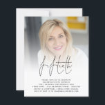 予算50th誕生日フォトスクリプトパーティの招待状<br><div class="desc">より小さいサイズ4.5 x 5.6インチ半光沢110ポンドの重量に代わるコストのBUDGETの値は、ポストカードと同様の厚さ（ただし、ポストカードとして使用するには適さない）。1枚につき1枚の招待状がある。予算50th誕生日フォトスクリプトパーティの招待状。50歳の誕生日パーティーのミニマルデザインで、ヘッダーのスタイリッシュスクリプトを設定したもの。サンプル写真を自分の写真に置き換えお気に入りのて、必要に応じて残りの文字をカスタマイズする</div>