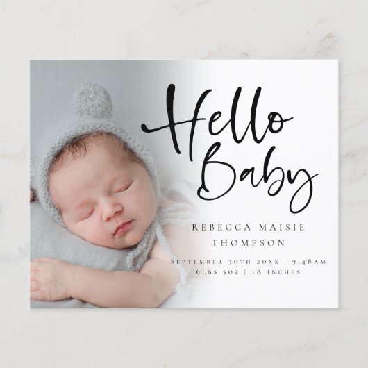 予算6フォトガールボーイハローベビー誕生発表 (正面)