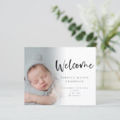 予算6フォトベビーガールボーイスクリプトへようこそ誕生 (スタンド正面)