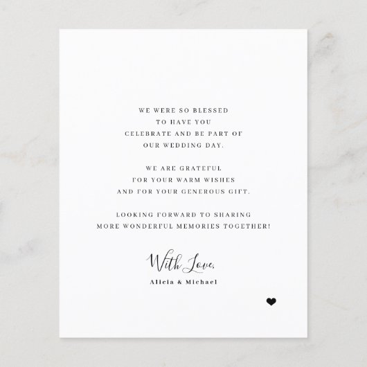 予算6写真コラージュの愛感謝していと結婚の チラシ (裏面)