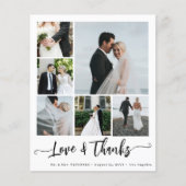 予算6写真コラージュの愛感謝していと結婚の チラシ (正面)
