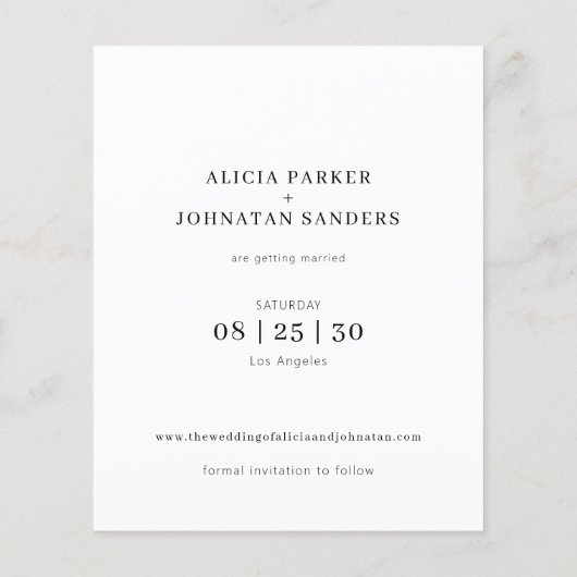 予算6写真数々のコラージュ結婚式の日付を保存 (裏面)